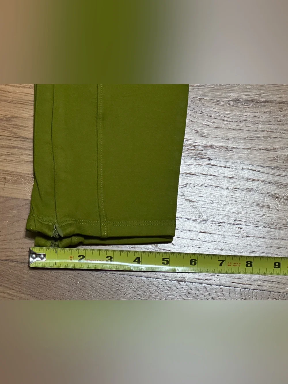 Free People Olive Green Skinny Joggers with Ribbing and Ankle Zippers